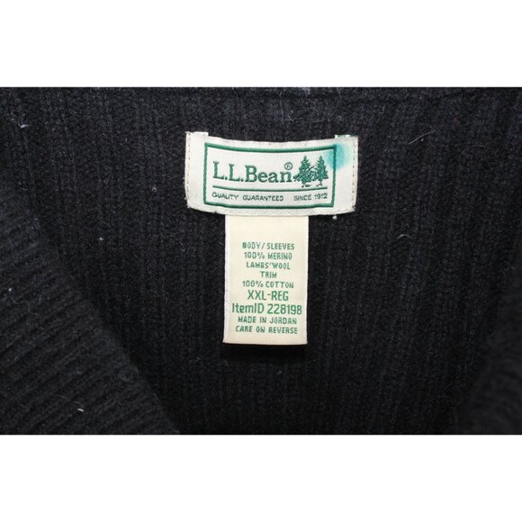 LL Bean Commando Sweater Henley Black Size XXL - Picture 7 of 11
